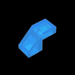 GDS-1484 - Slope 45 Degrees 2 x 1 with 2/3 Inverted Cutout and no stud