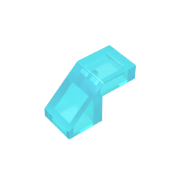 GDS-1484 - Slope 45 Degrees 2 x 1 with 2/3 Inverted Cutout and no stud
