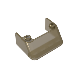GDS-1487 - Windscreen 3 x 4 x 1 1/3 with 2 Studs on Top