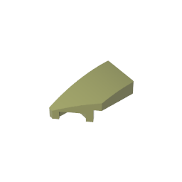 GDS-1493 - Slope Curved 2 x 1 with Stud Notch Left
