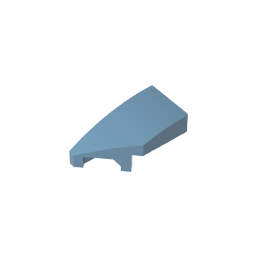 GDS-1493 - Slope Curved 2 x 1 with Stud Notch Left