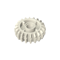 GDS-1497 - Technic Gear 20 Tooth Double Bevel with Clutch on Both Sides