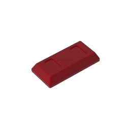 GDS-1499 - Tile Special 1 x 2 with Sloped Walls AKA Money / Gold Bar [Ingot]
