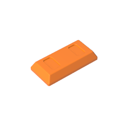 GDS-1499 - Tile Special 1 x 2 with Sloped Walls AKA Money / Gold Bar [Ingot]