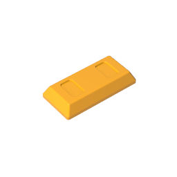 GDS-1499 - Tile Special 1 x 2 with Sloped Walls AKA Money / Gold Bar [Ingot]