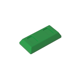 GDS-1499 - Tile Special 1 x 2 with Sloped Walls AKA Money / Gold Bar [Ingot]