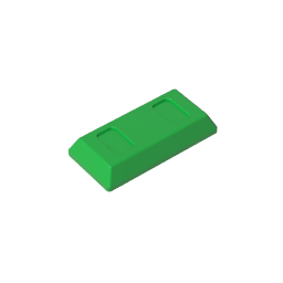 GDS-1499 - Tile Special 1 x 2 with Sloped Walls AKA Money / Gold Bar [Ingot]