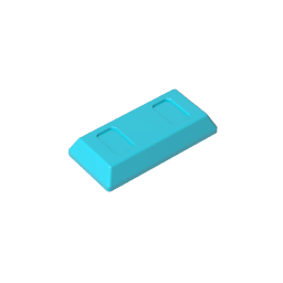 GDS-1499 - Tile Special 1 x 2 with Sloped Walls AKA Money / Gold Bar [Ingot]