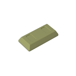 GDS-1499 - Tile Special 1 x 2 with Sloped Walls AKA Money / Gold Bar [Ingot]