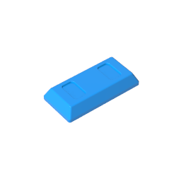 GDS-1499 - Tile Special 1 x 2 with Sloped Walls AKA Money / Gold Bar [Ingot]