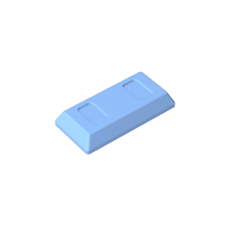 GDS-1499 - Tile Special 1 x 2 with Sloped Walls AKA Money / Gold Bar [Ingot]
