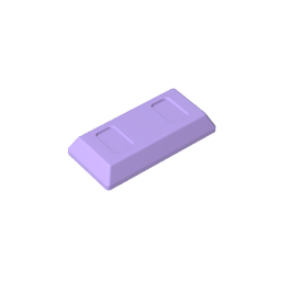 GDS-1499 - Tile Special 1 x 2 with Sloped Walls AKA Money / Gold Bar [Ingot]