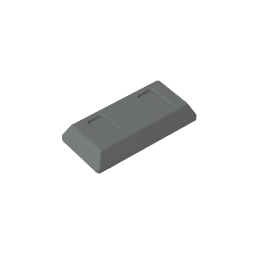 GDS-1499 - Tile Special 1 x 2 with Sloped Walls AKA Money / Gold Bar [Ingot]