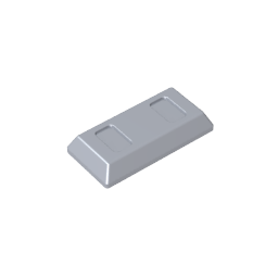 GDS-1499 - Tile Special 1 x 2 with Sloped Walls AKA Money / Gold Bar [Ingot]