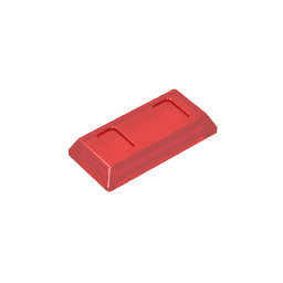 GDS-1499 - Tile Special 1 x 2 with Sloped Walls AKA Money / Gold Bar [Ingot]