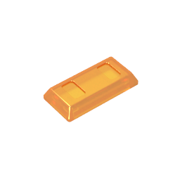 GDS-1499 - Tile Special 1 x 2 with Sloped Walls AKA Money / Gold Bar [Ingot]