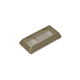 GDS-1499 - Tile Special 1 x 2 with Sloped Walls AKA Money / Gold Bar [Ingot]