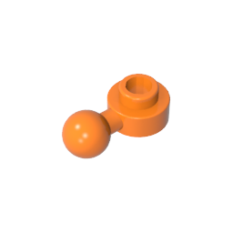 GDS-1500 - Plate, Round 1 x 1 with Towball [Undetermined Hole Type]