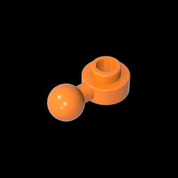 GDS-1500 - Plate, Round 1 x 1 with Towball [Undetermined Hole Type]