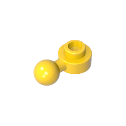 GDS-1500 - Plate, Round 1 x 1 with Towball [Undetermined Hole Type]
