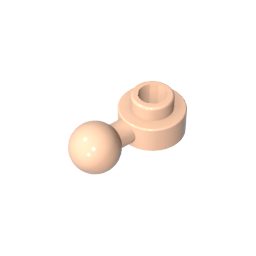 GDS-1500 - Plate, Round 1 x 1 with Towball [Undetermined Hole Type]