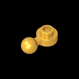 GDS-1500 - Plate, Round 1 x 1 with Towball [Undetermined Hole Type]