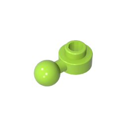 GDS-1500 - Plate, Round 1 x 1 with Towball [Undetermined Hole Type]