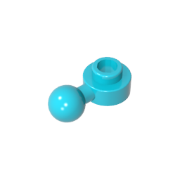 GDS-1500 - Plate, Round 1 x 1 with Towball [Undetermined Hole Type]