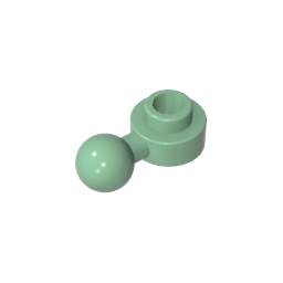 GDS-1500 - Plate, Round 1 x 1 with Towball [Undetermined Hole Type]
