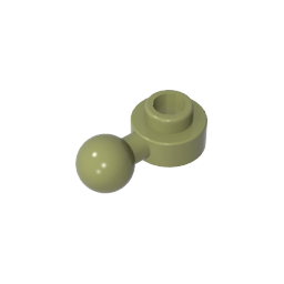 GDS-1500 - Plate, Round 1 x 1 with Towball [Undetermined Hole Type]