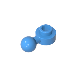 GDS-1500 - Plate, Round 1 x 1 with Towball [Undetermined Hole Type]