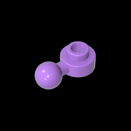 GDS-1500 - Plate, Round 1 x 1 with Towball [Undetermined Hole Type]