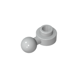 GDS-1500 - Plate, Round 1 x 1 with Towball [Undetermined Hole Type]
