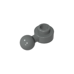GDS-1500 - Plate, Round 1 x 1 with Towball [Undetermined Hole Type]