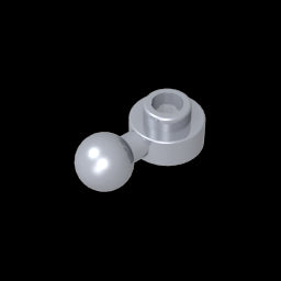 GDS-1500 - Plate, Round 1 x 1 with Towball [Undetermined Hole Type]