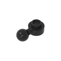 GDS-1500 - Plate, Round 1 x 1 with Towball [Undetermined Hole Type]