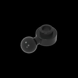 GDS-1500 - Plate, Round 1 x 1 with Towball [Undetermined Hole Type]