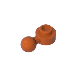 GDS-1500 - Plate, Round 1 x 1 with Towball [Undetermined Hole Type]