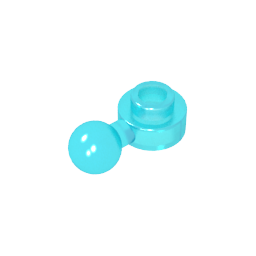 GDS-1500 - Plate, Round 1 x 1 with Towball [Undetermined Hole Type]