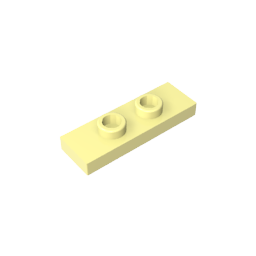 GDS-1504 - Plate Special 1 x 3 with 2 Studs with Groove and Inside Stud Holder (Jumper)