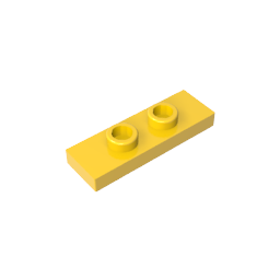 GDS-1504 - Plate Special 1 x 3 with 2 Studs with Groove and Inside Stud Holder (Jumper)