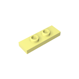 GDS-1504 - Plate Special 1 x 3 with 2 Studs with Groove and Inside Stud Holder (Jumper)