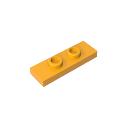 GDS-1504 - Plate Special 1 x 3 with 2 Studs with Groove and Inside Stud Holder (Jumper)