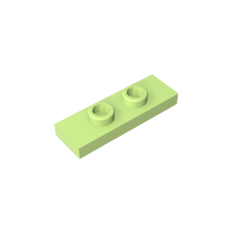 GDS-1504 - Plate Special 1 x 3 with 2 Studs with Groove and Inside Stud Holder (Jumper)