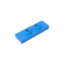 GDS-1504 - Plate Special 1 x 3 with 2 Studs with Groove and Inside Stud Holder (Jumper)