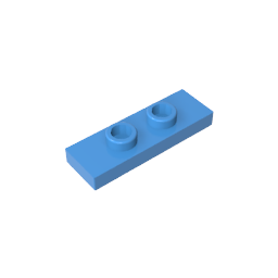 GDS-1504 - Plate Special 1 x 3 with 2 Studs with Groove and Inside Stud Holder (Jumper)