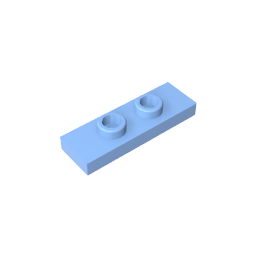 GDS-1504 - Plate Special 1 x 3 with 2 Studs with Groove and Inside Stud Holder (Jumper)