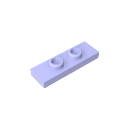 GDS-1504 - Plate Special 1 x 3 with 2 Studs with Groove and Inside Stud Holder (Jumper)