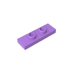 GDS-1504 - Plate Special 1 x 3 with 2 Studs with Groove and Inside Stud Holder (Jumper)