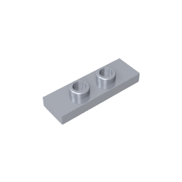 GDS-1504 - Plate Special 1 x 3 with 2 Studs with Groove and Inside Stud Holder (Jumper)